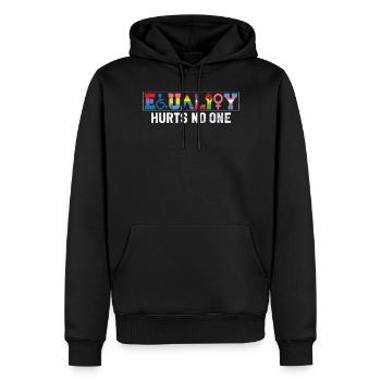 Gleichheit LGBTQ Rainbow Flag LGBTQ Stolz - Männer Premium Bio Hoodie - Schwarz - Vorne - Nico (187cm)