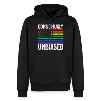 Gleichheit LGBTQ Rainbow Flag LGBTQ Stolz - Männer Premium Bio Hoodie - Schwarz - Vorne - Nico (187cm)