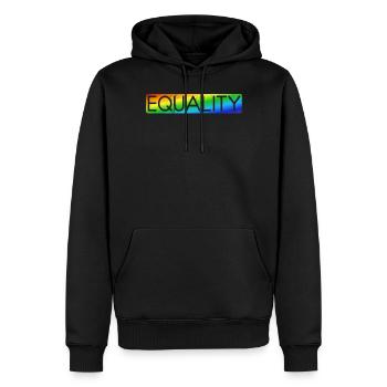 Gleichheit LGBTQ Rainbow Flag LGBTQ Stolz - Männer Premium Bio Hoodie - Schwarz - Vorne - Nico (187cm)
