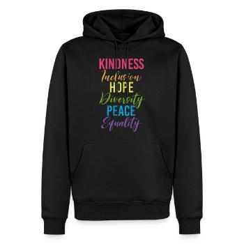 Gleichheit LGBTQ Rainbow Flag LGBTQ Stolz - Männer Premium Bio Hoodie - Schwarz - Vorne - Nico (187cm)