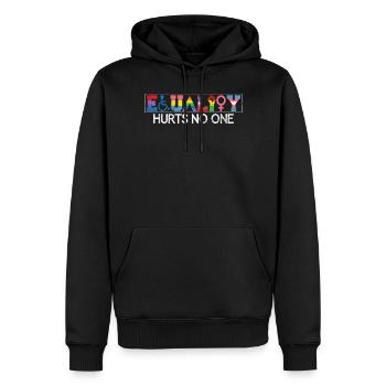 Gleichheit LGBTQ Rainbow Flag LGBTQ Stolz - Männer Premium Bio Hoodie - Schwarz - Vorne - Nico (187cm)