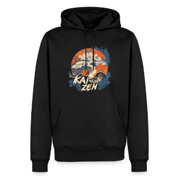Hiragana Katakana Kaizen-methode Kaizen - Männer Premium Bio Hoodie - Schwarz - Vorne - Nico (187cm)