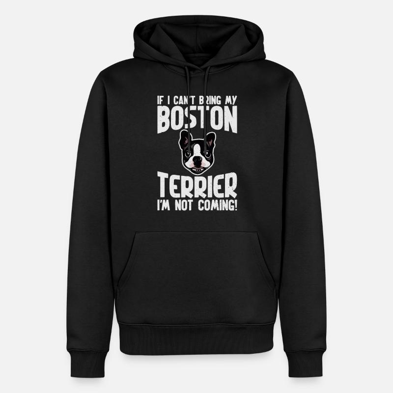 Cadeaux Boston Terrier - Sweat à capuche Premium bio Homme - noir