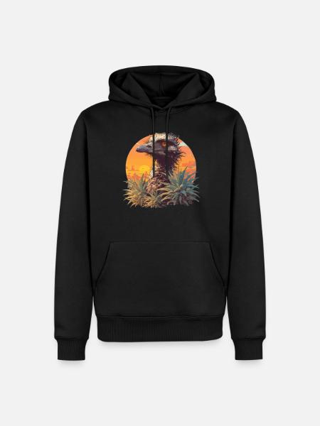 Emus Emu - Men’s Premium Organic Hoodie - black