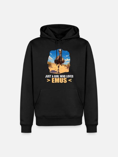 Emus Emu - Men’s Premium Organic Hoodie - black