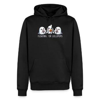 Floating For Lollipops - Männer Premium Bio Hoodie - Schwarz - Vorne - Nico (187cm)