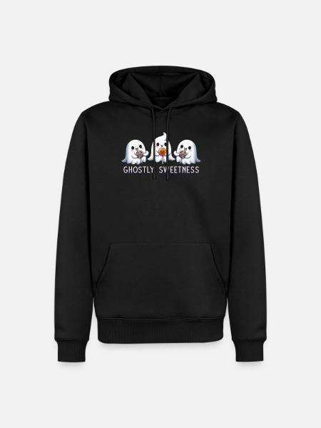 Douceur fantomatique - Sweat à capuche Premium bio Homme - noir