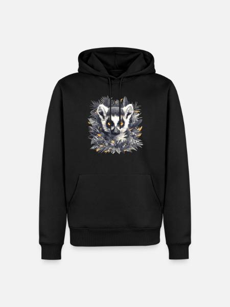 Lemuren Lemurs Lemur - Men’s Premium Organic Hoodie - black
