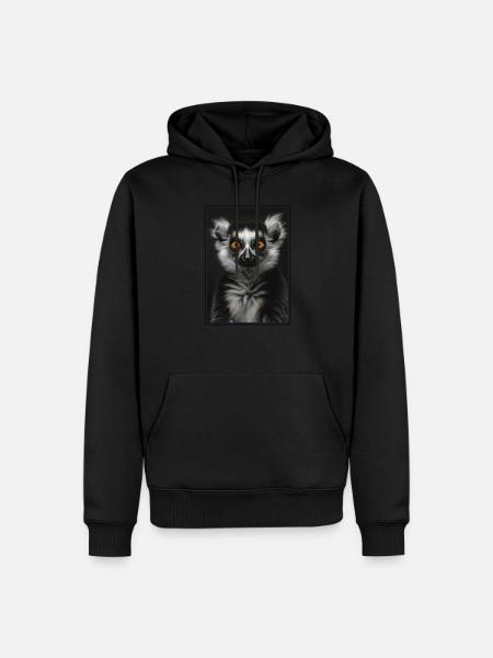 Lemuren Lemurs Lemur - Men’s Premium Organic Hoodie - black
