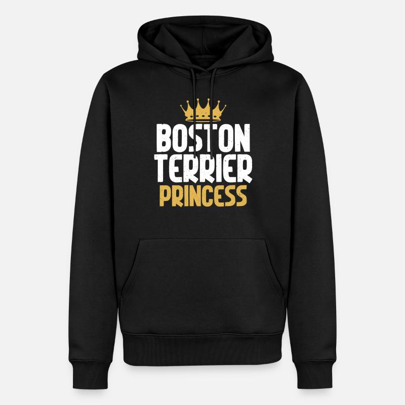 Cadeaux Boston Terrier - Sweat à capuche Premium bio Homme - noir