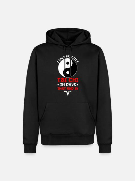 Yin Yang Tai Chi - Sweat à capuche Premium bio Homme - noir