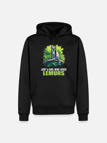 Lemuren Lemurs Lemur - Men’s Premium Organic Hoodie - black