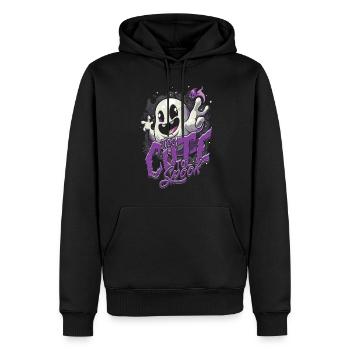 Appât fantôme trop mignon pour effrayer - Sweat à capuche Premium bio Homme - noir - Devant - Nico (187cm)