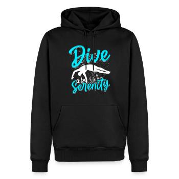 Taucher Sporttauchen Tauchen - Männer Premium Bio Hoodie - Schwarz - Vorne - Nico (187cm)