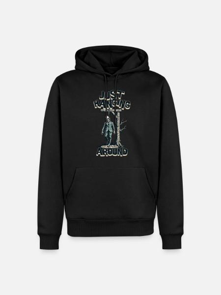 Funny Halloween Zombie Saying Sarcastic - Men’s Premium Organic Hoodie - black
