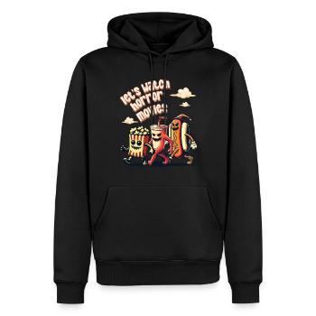 Yummy Drôle Halloween Design Films d’horreur - Sweat à capuche Premium bio Homme - noir - Devant - Nico (187cm)