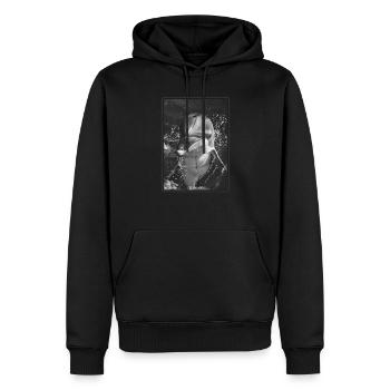 Dauphin Dauphins Dauphin - Sweat à capuche Premium bio Homme - noir - Devant - Nico (187cm)
