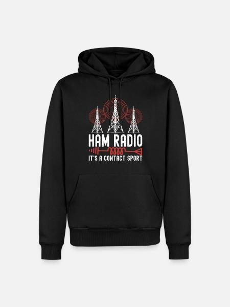 Proud amateur radio operator - Men’s Premium Organic Hoodie - black
