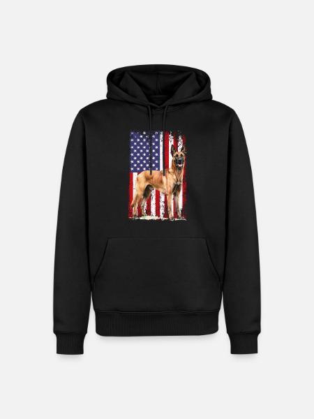 Belgian Malinois - Männer Premium Bio Hoodie - Schwarz