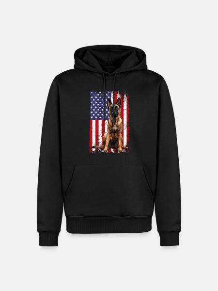 Belgian Malinois - Männer Premium Bio Hoodie - Schwarz