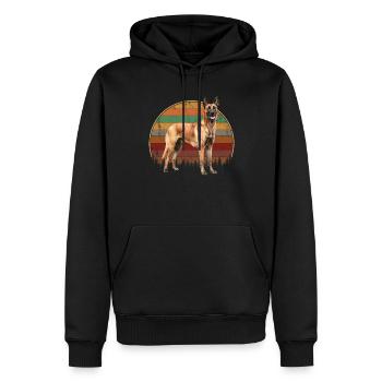 Belgian Malinois - Männer Premium Bio Hoodie - Schwarz - Vorne - Nico (187cm)