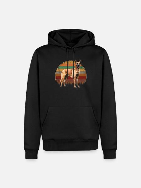 Belgian Malinois - Männer Premium Bio Hoodie - Schwarz