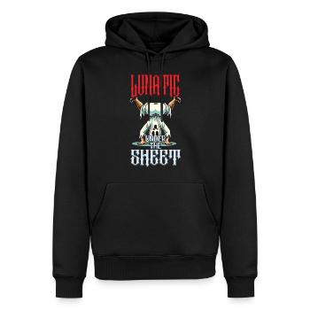 Lustiges Gespenster Design Humorvoll Sarkastisch - Männer Premium Bio Hoodie - Schwarz - Vorne - Nico (187cm)