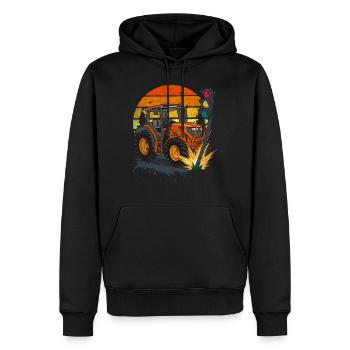 Le feu de circulation doit disparaître ! Tracteur bélier feu de signalisation - Sweat à capuche Premium bio Homme - noir - Devant - Nico (187cm)
