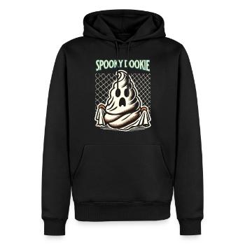Lustiges Kackhaufen Gespenst spooky Dookie - Männer Premium Bio Hoodie - Schwarz - Vorne - Nico (187cm)