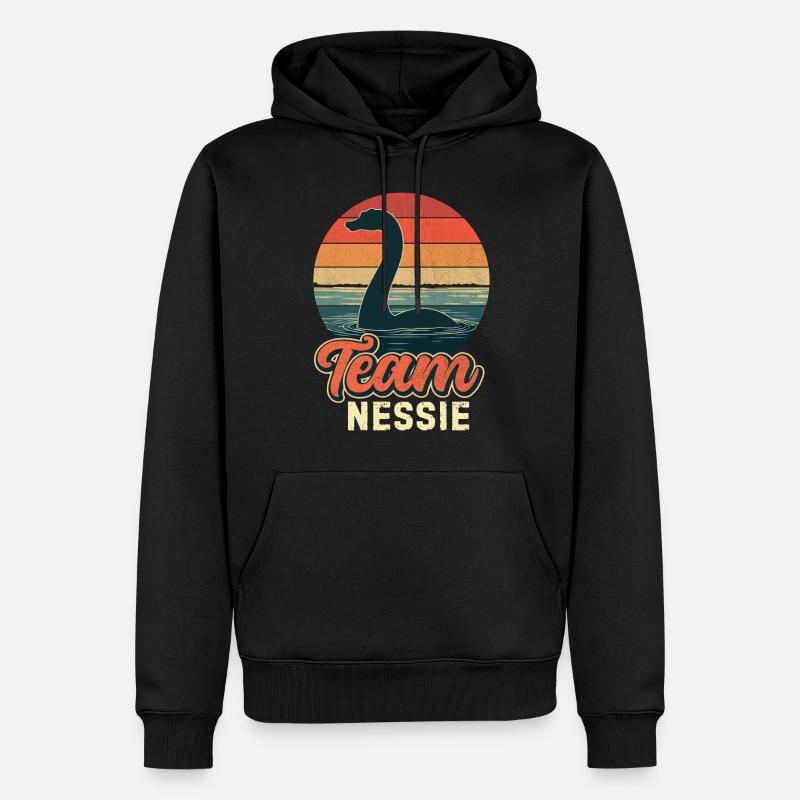 L’équipe Nessie - Sweat à capuche Premium bio Homme - noir