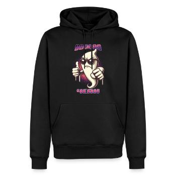 Boo Yeah Fantôme Drôle Dire Design Halloween - Sweat à capuche Premium bio Homme - noir - Devant - Nico (187cm)
