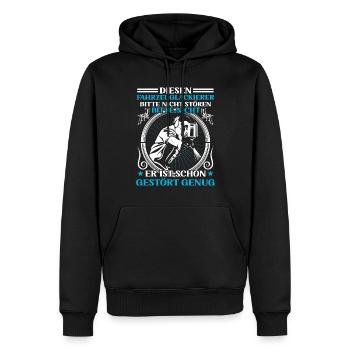 Fahrzeuglackierer ist schon gestört Lackierer - Men’s Premium Organic Hoodie - black - Front - Nico (187cm)