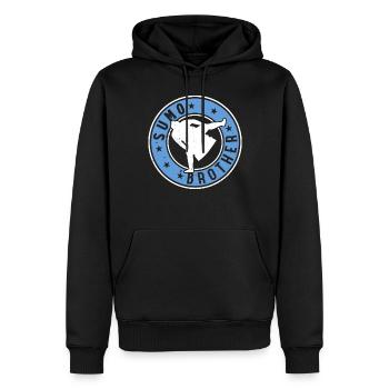 Sumo Combattant Frère Sumo Lutteur Sumo Frère Su - Sweat à capuche Premium bio Homme - noir - Devant - Nico (187cm)