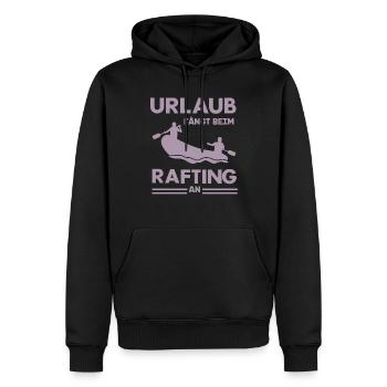 Rafting Abenteuer Schlauchboot Wassererlebnis - Männer Premium Bio Hoodie - Schwarz - Vorne - Nico (187cm)