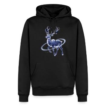Rentier Reh Xmas Reindeer Christmas Weihnachten - Männer Premium Bio Hoodie - Schwarz - Vorne - Nico (187cm)