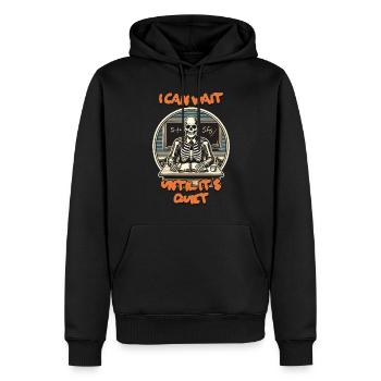 Costume de dernière minute de conception de professeur drôle - Sweat à capuche Premium bio Homme - noir - Devant - Nico (187cm)
