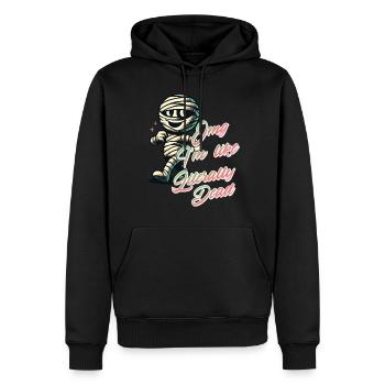Lustiger Halloween Spruch Omg Im Dead Retro - Männer Premium Bio Hoodie - Schwarz - Vorne - Nico (187cm)