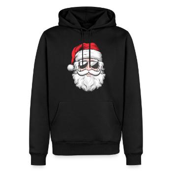 Weihnachtsmann Santa Claus Christmas Weihnachten - Männer Premium Bio Hoodie - Schwarz - Vorne - Nico (187cm)