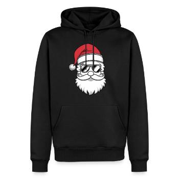 Weihnachtsmann Santa Claus Christmas Weihnachten - Männer Premium Bio Hoodie - Schwarz - Vorne - Nico (187cm)
