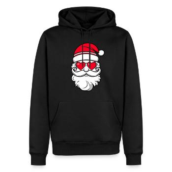 Weihnachtsmann Santa Claus Christmas Weihnachten - Männer Premium Bio Hoodie - Schwarz - Vorne - Nico (187cm)