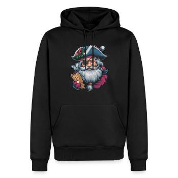 Weihnachtsmann Santa Claus Christmas Weihnachten - Männer Premium Bio Hoodie - Schwarz - Vorne - Nico (187cm)