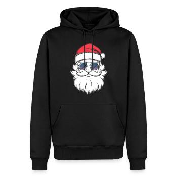 Weihnachtsmann Santa Claus Christmas Weihnachten - Männer Premium Bio Hoodie - Schwarz - Vorne - Nico (187cm)