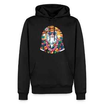 Weihnachtsmann Santa Claus Christmas Weihnachten - Männer Premium Bio Hoodie - Schwarz - Vorne - Nico (187cm)