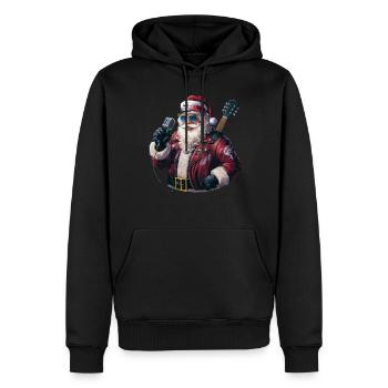 Weihnachtsmann Santa Claus Christmas Weihnachten - Männer Premium Bio Hoodie - Schwarz - Vorne - Nico (187cm)