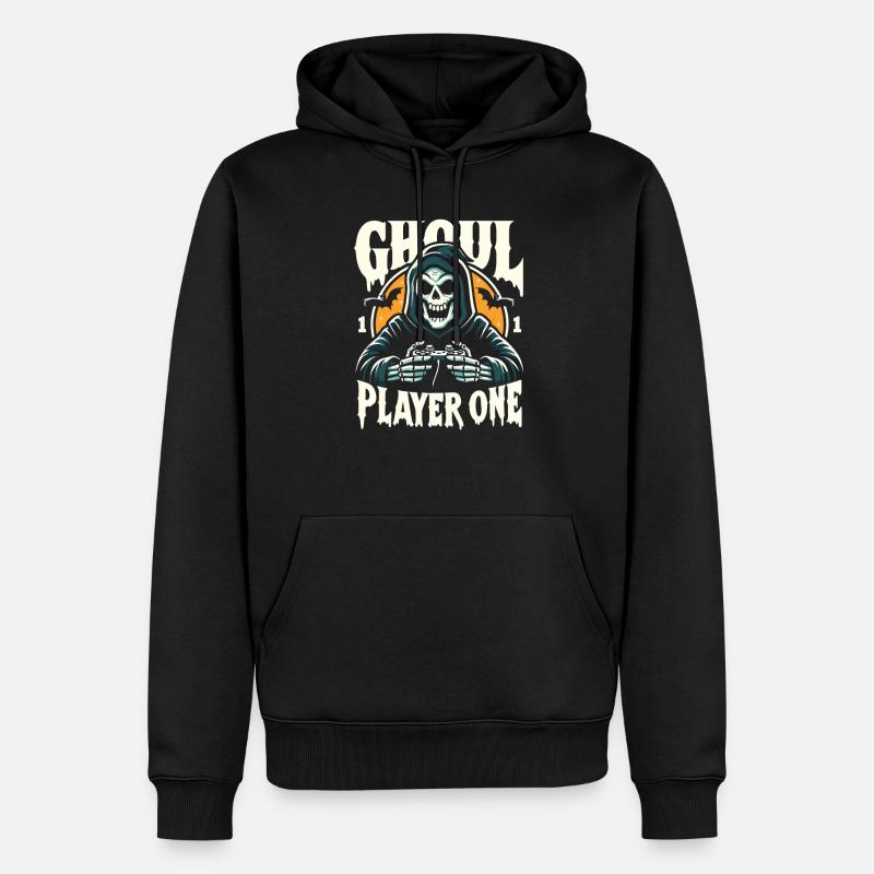 Ghoul Player One-design - Männer Premium Bio Hoodie - Schwarz