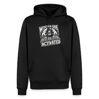 Conception activée par le mode hexadécimal - Sweat à capuche Premium bio Homme - noir - Devant - Nico (187cm)