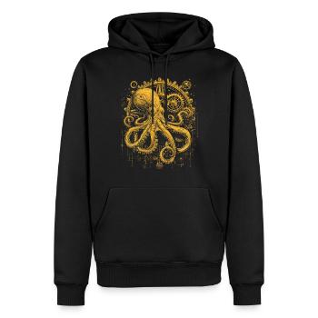 Steam Punk Art Funky Steampunk - Men’s Premium Organic Hoodie - black - Front - Nico (187cm)