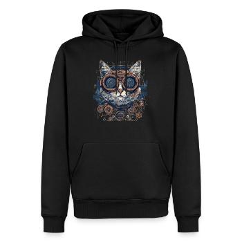 Steam Punk Art Funky Steampunk - Men’s Premium Organic Hoodie - black - Front - Nico (187cm)