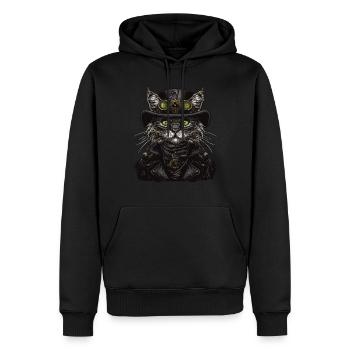 Steam Punk Art Funky Steampunk - Sweat à capuche Premium bio Homme - noir - Devant - Nico (187cm)