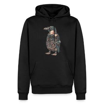 Steam Punk Art Funky Steampunk - Sweat à capuche Premium bio Homme - noir - Devant - Nico (187cm)
